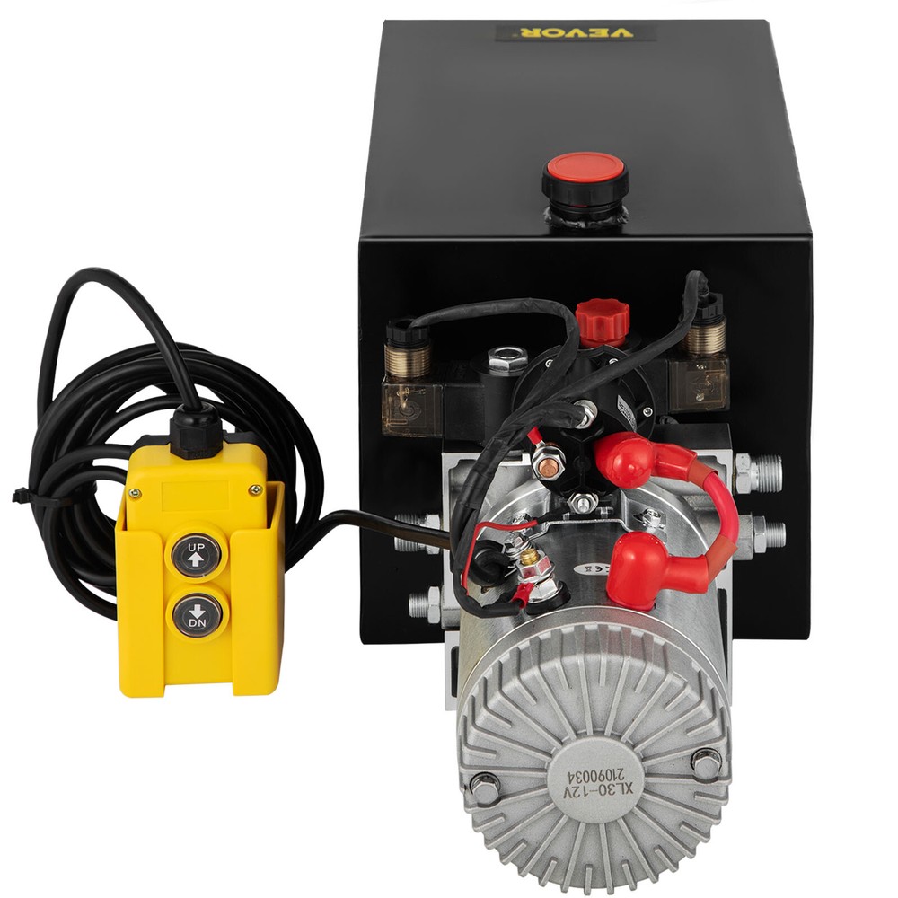 15 Quart Double Acting Hydraulic Pump Dump Trailer 12V Unit Pack Power Unit
