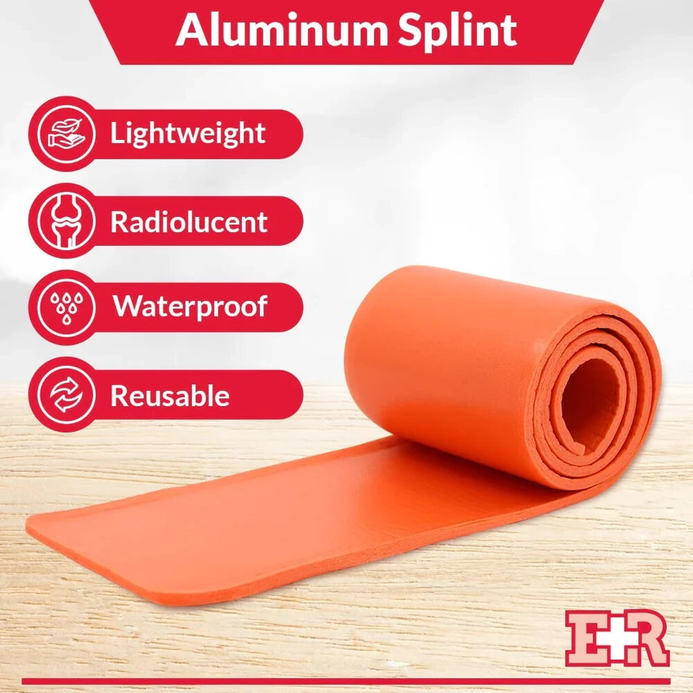 Ever Ready First Aid Universal Aluminum Splint Orange - 36" Rolled