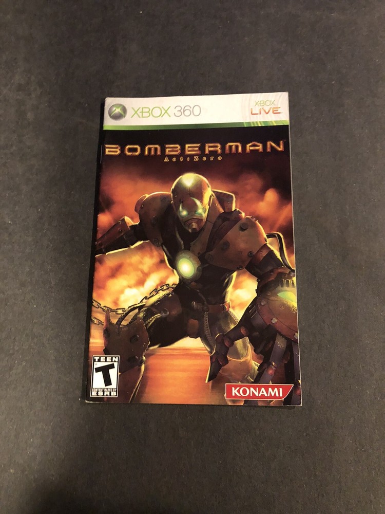bomberman act zero xbox 360 Manual Only