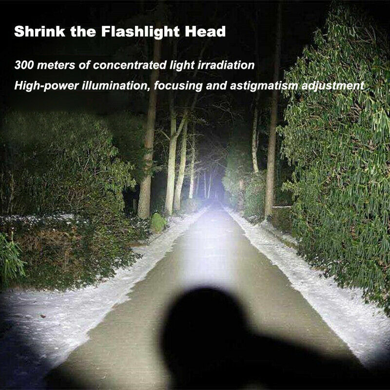 LED Tactical Flashlight Super Bright Mini USB Rechargeable Camping Flashlight US