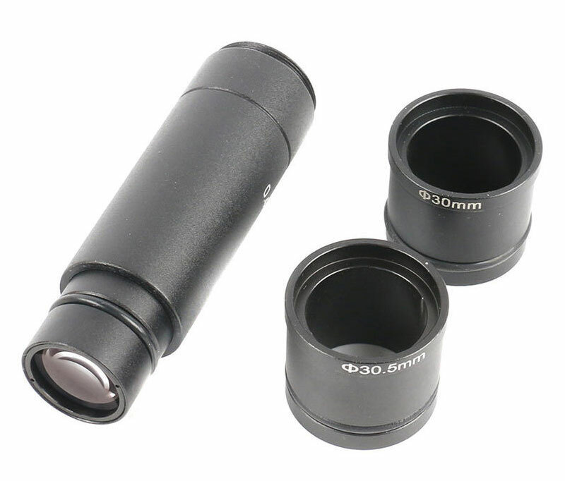 Microscope CCD Camera Reducing Lens 0.4X 0.5X 1X C-Mount Lens with Adapter Ring