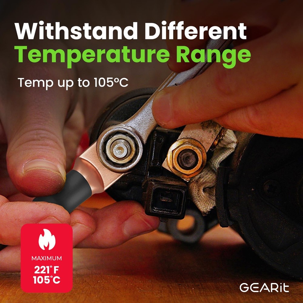 GEARit 4 Gauge Wire, CCA Electrical Wire for Red - 25ft, 4