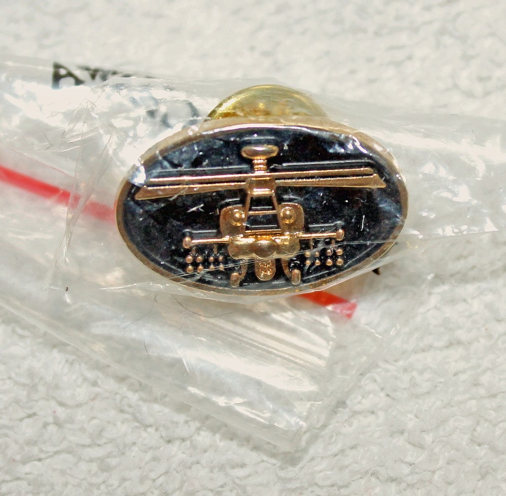 Boeing Apache Longbow Pin Gold Tone