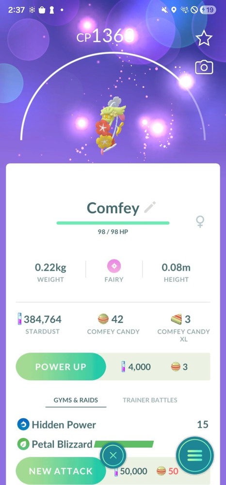 Comfey - Regional Pokemon #0764 GO** CHECK DESCRIPTION