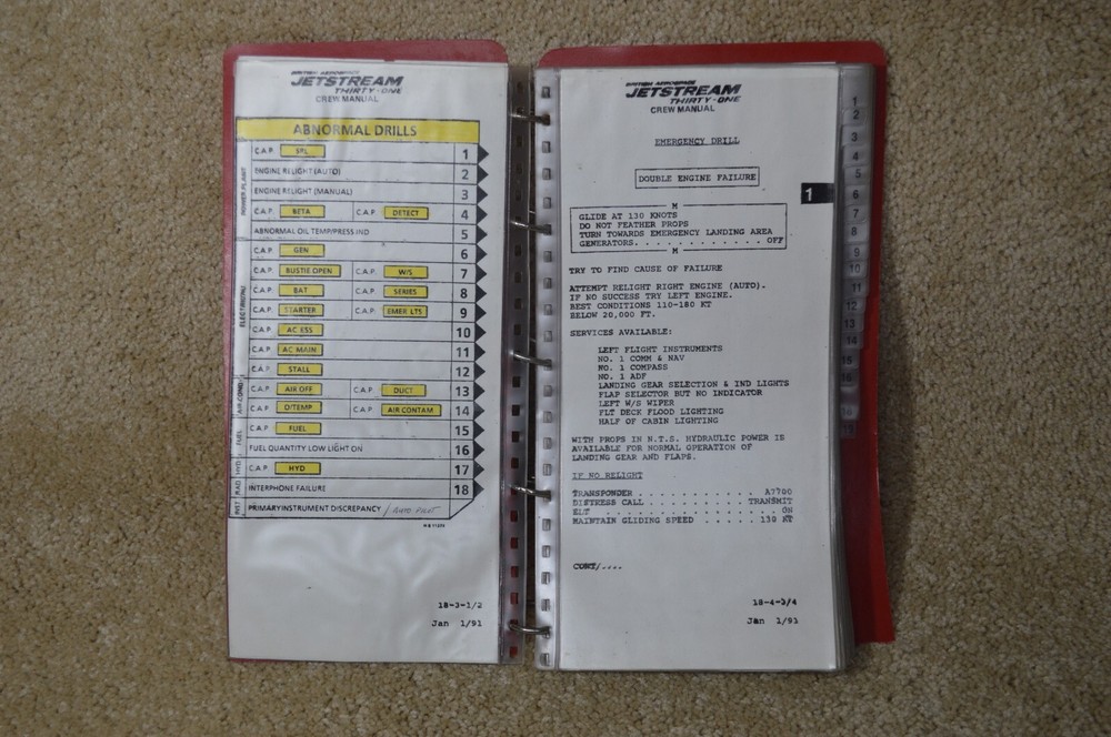 JETSTREAM 31 CREW MANUAL USED