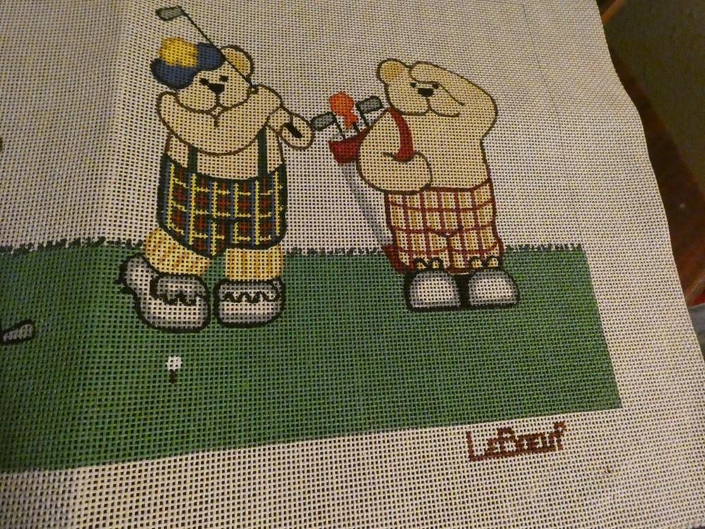 Golf Needlepoint Canvas LeBoeuf