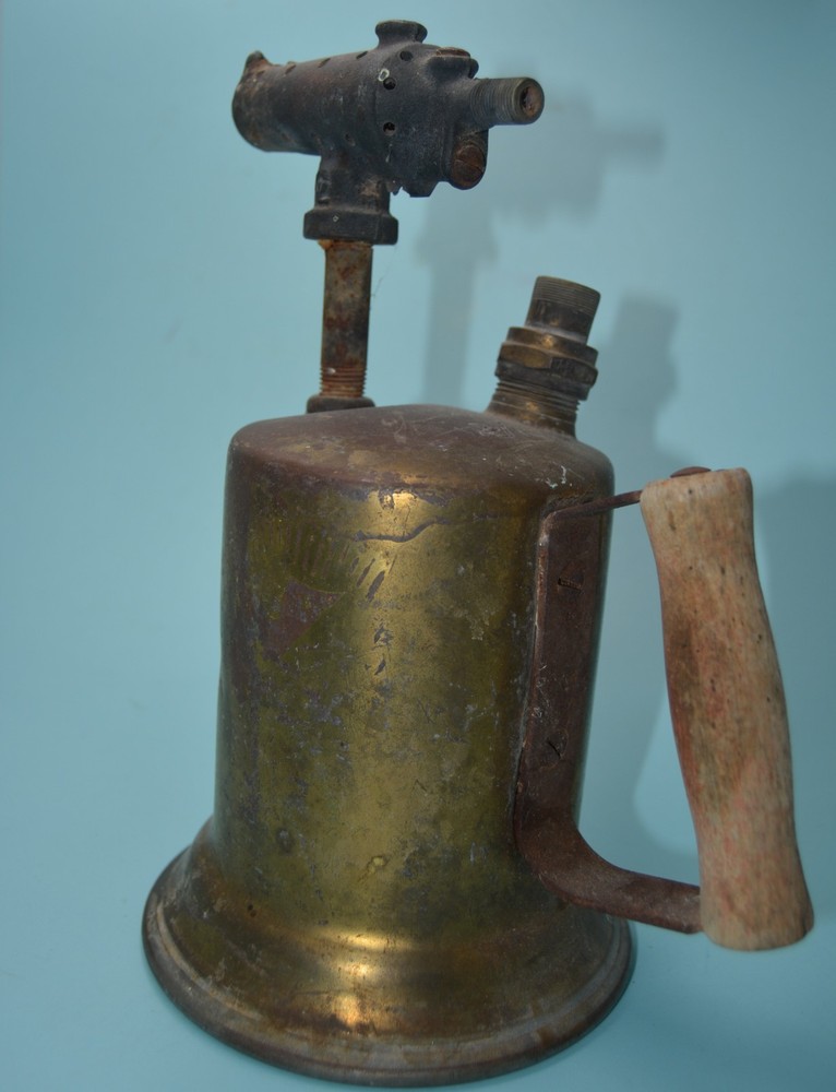 VINTAGE BRASS BLOW TORCH for display