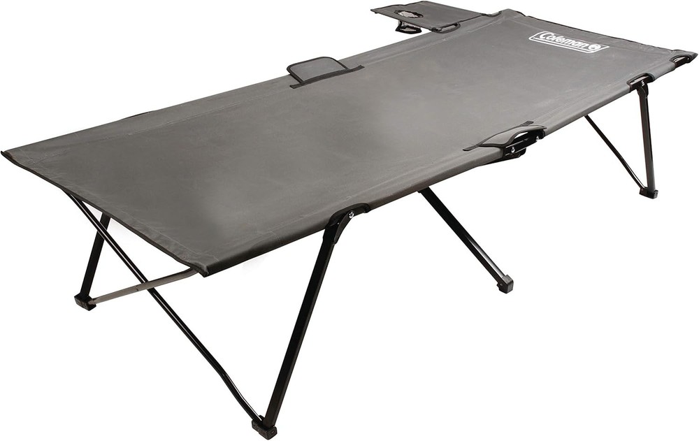 Coleman Pack-Away Big ‘n Tall Camping Cot with Removable Side Table, Extra Wid