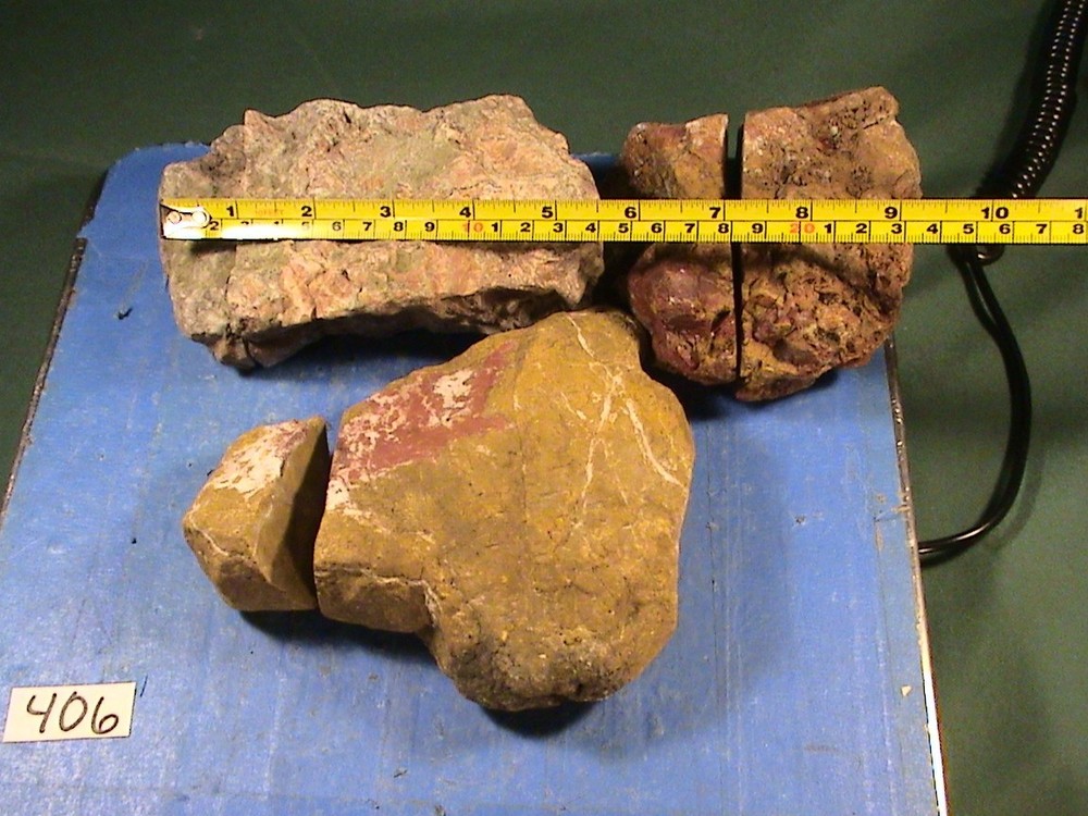 Mixed One-Cut Jasper Agate Lot, Solid Rough, Lapidary Rocks, 6 LBS, 0 OZ, #406