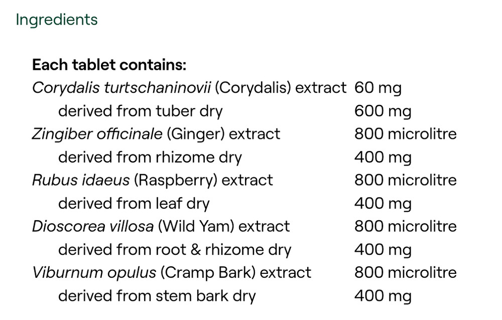 MediHerb Cramplex 40 Tablets