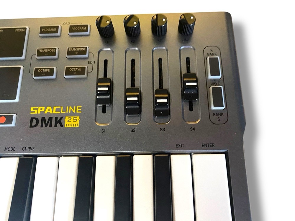 Donner DMK25 Spacline MIDI Keyboard Controller 25 Mini Key Portable USB-C Tested