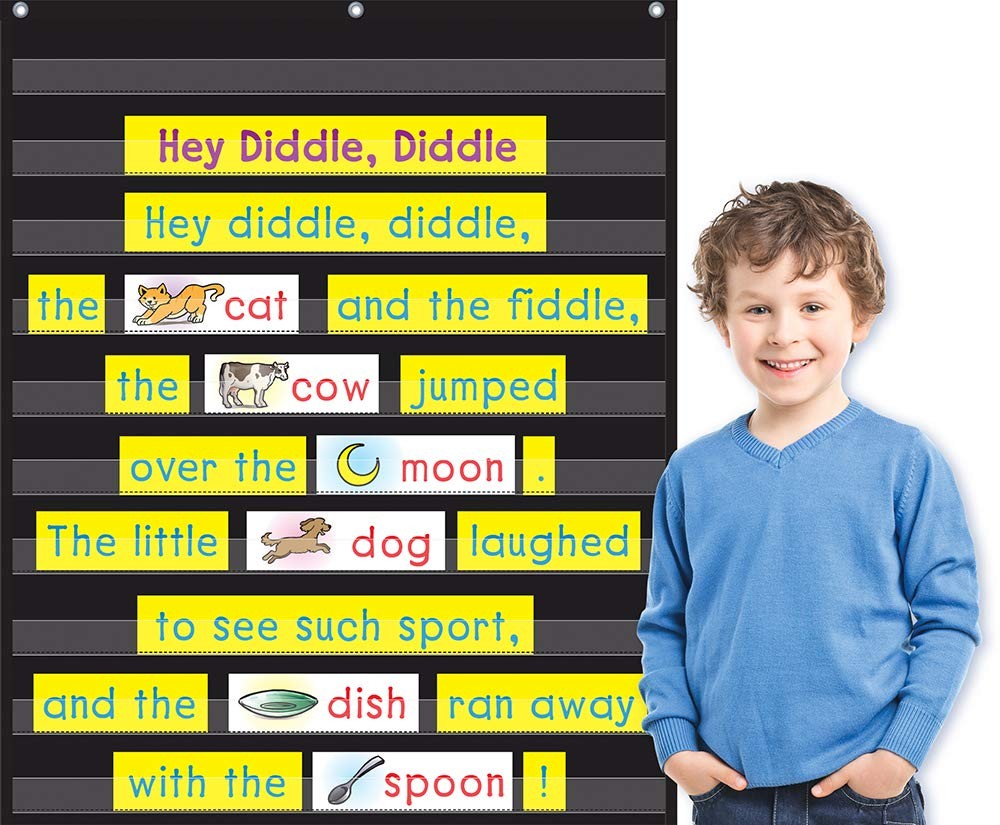 Teacher Created Resources Black 10 Pocket Chart (20744)