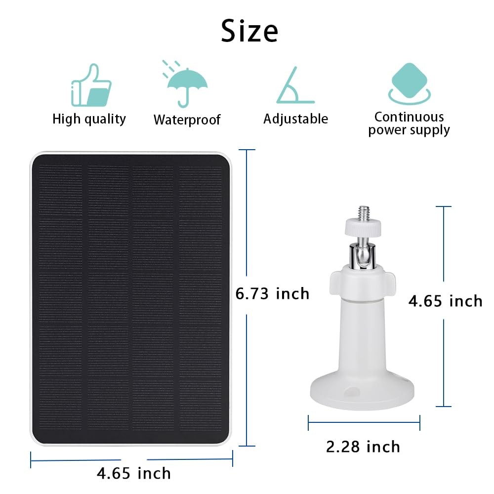Solar Panel Compatible Dark blue on the front, white back and edges