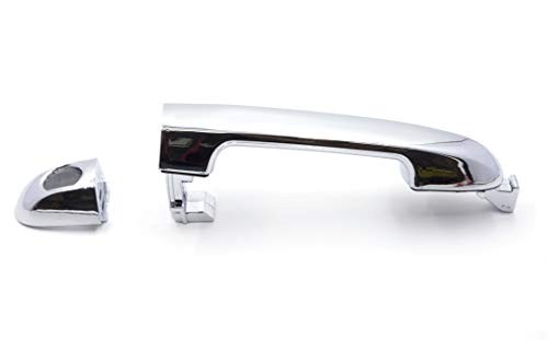 Exterior Chrome Door Handle Front Driver Left Side with Keyhole Replacement