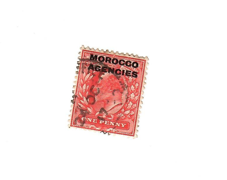 Morocco Agencies 1907 1 d red fine used