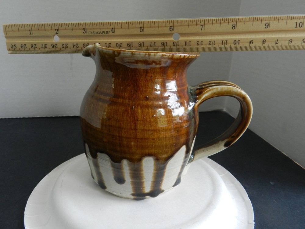 Rare Signed WL Baker Stoneware Jug...