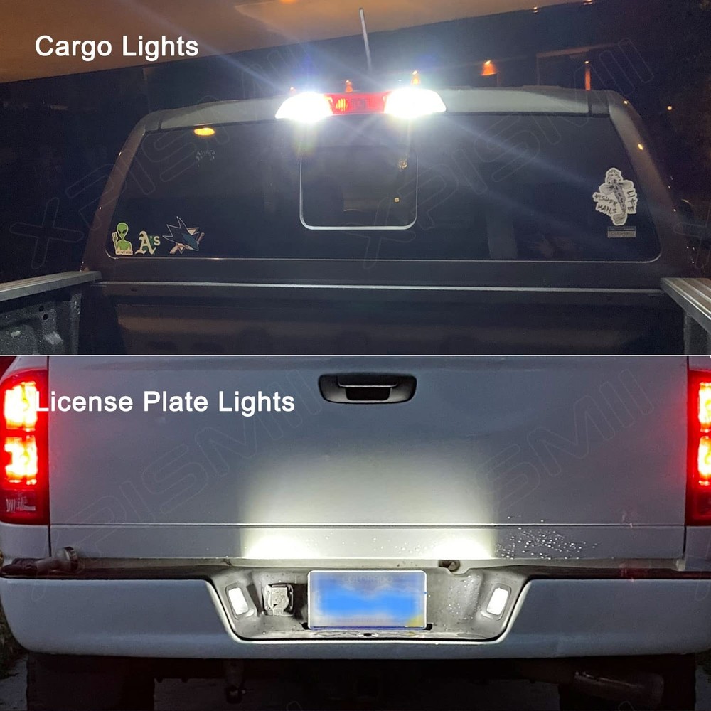Xpismii 12 Piece 6000K White Interior LED Light Kit Package Xenon