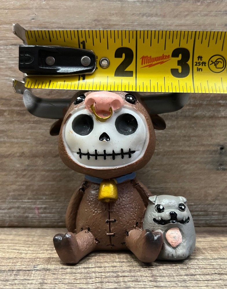 Furrybones Bull Resin Figurine 3" x 3"