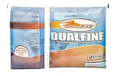 Fermfast Dualfine Dual-Stage Clearing Aid, Finings For Wine, Beer And Spirits