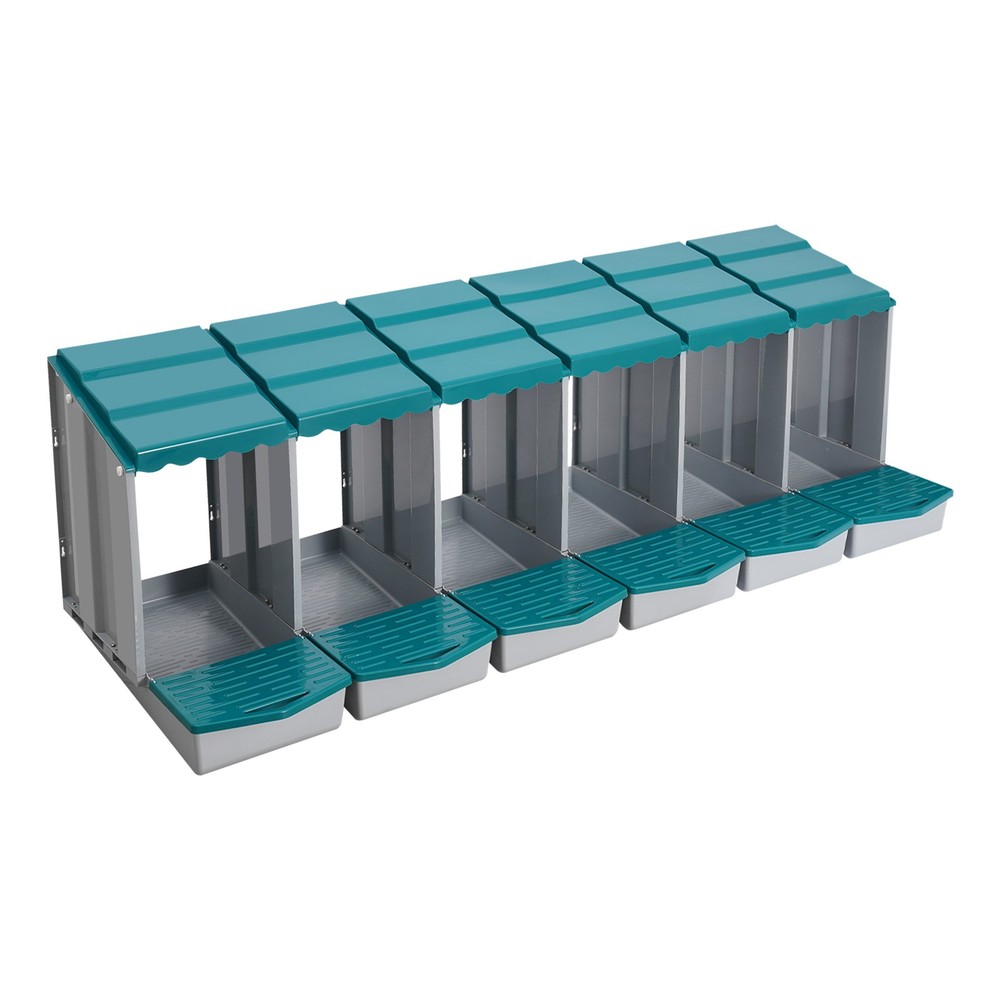 6 Hole Chicken Nesting Box Hen Laying Boxes Nesting Box for Laying Egg Green