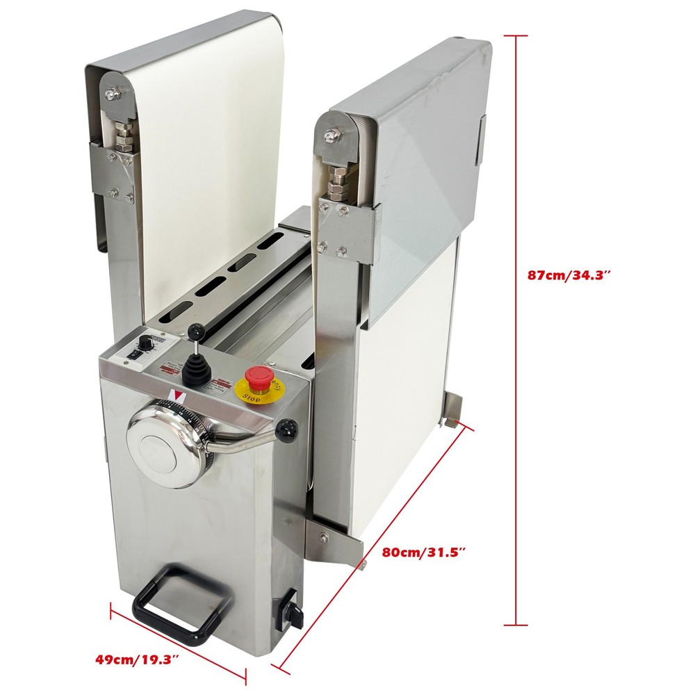 110V Electric Dough Sheeter Desktop Mini Foldable Dough Sheeter Pressing Machine