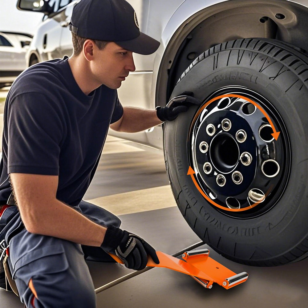 Tire Jack Tool with Roller Plate USSHIP
