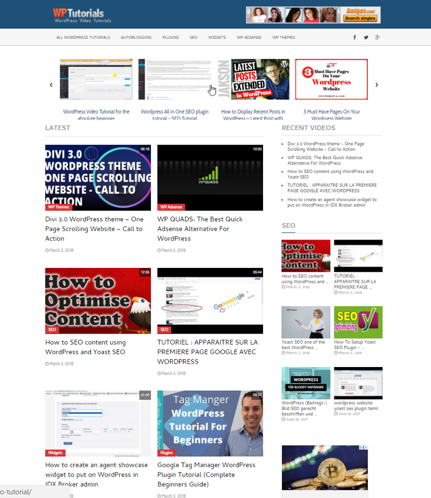 🥇 Turnkey Wordpress Video Tutorials Website Script, Make $100+ a Day Autopilot