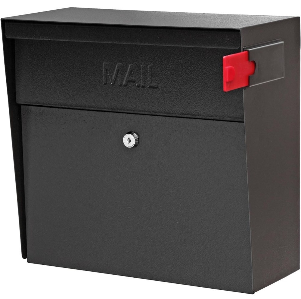 Mail Boss 7162 Metro Wall Mount Locking Mail Boss Black