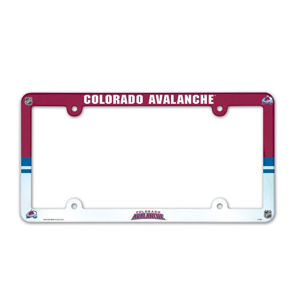 Colorado Avalanche Wincraft NHL Poly License Plate Frame