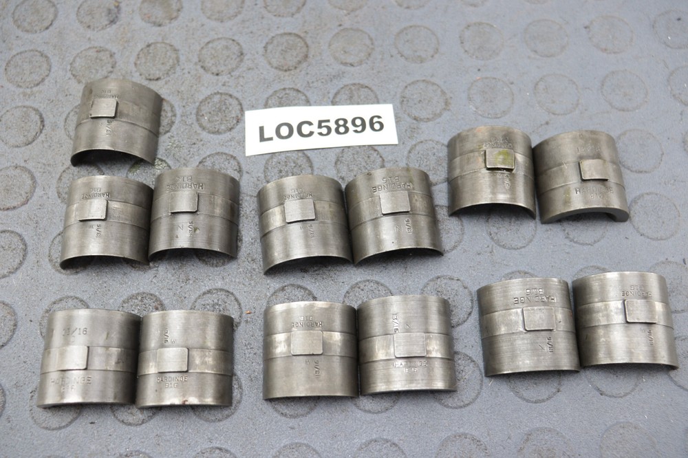 HARDINGE ( 13/16'' HEX ) B16 COLLET PADS  READ DESCRIPTION ! LOC5896