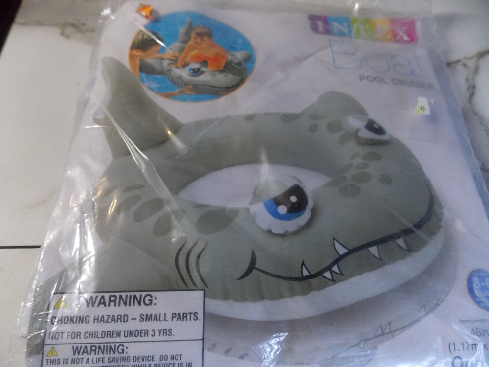 Intex Shark floaty, toddler pool float toy