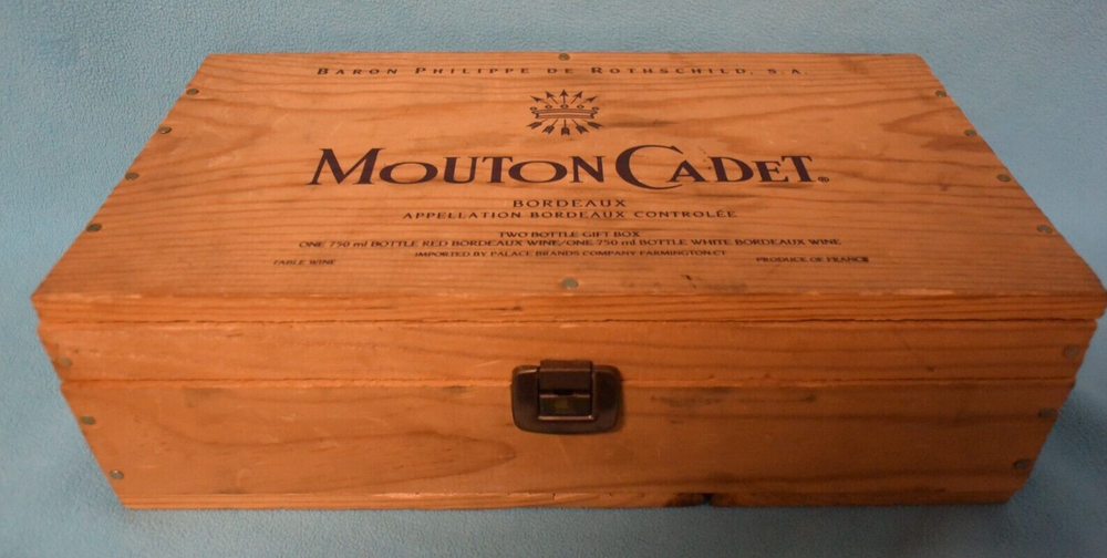 Mouton Cadet Phe Wood Wine Box