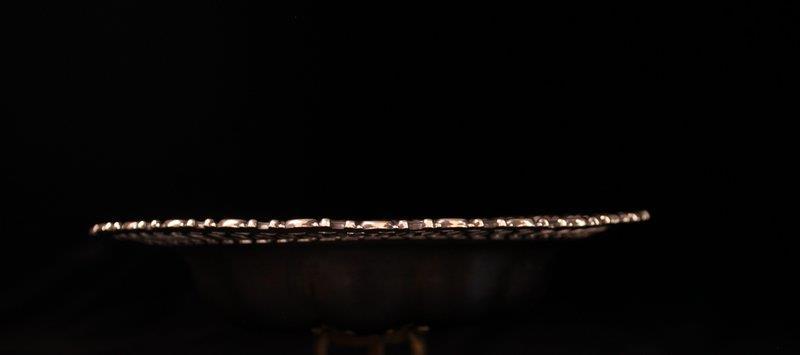 Wonderful Large Sterling Silver Bowl, Ear 20th C.