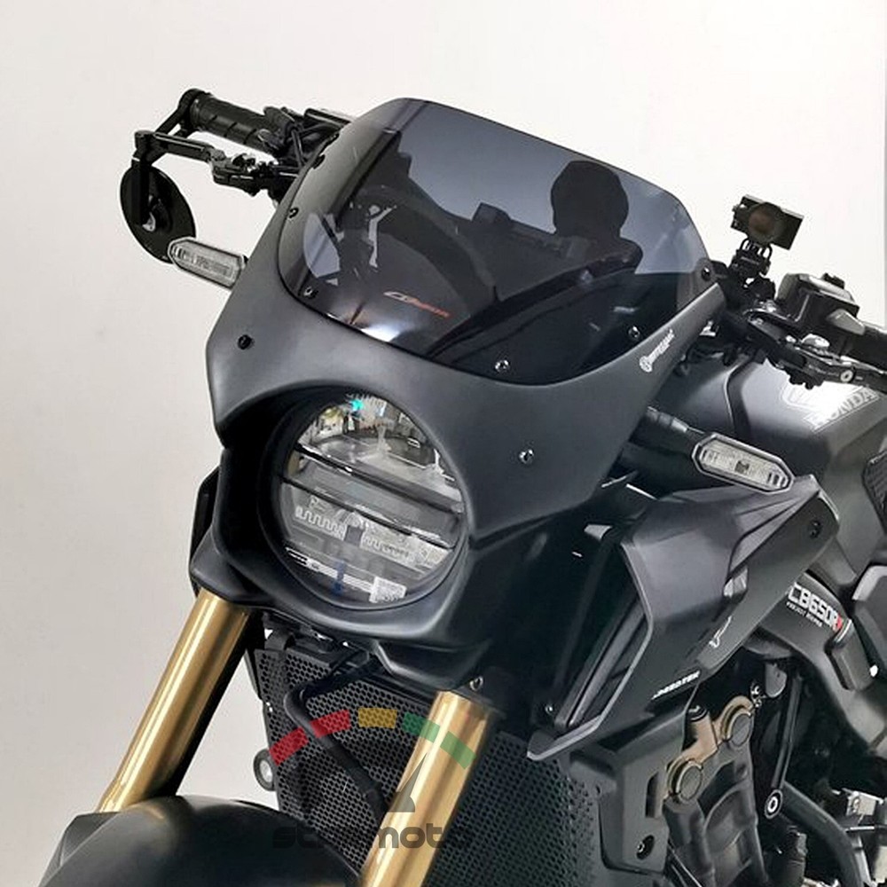 FOR HONDA CB650R WINDSHIELD WINDSCREEN METER VISOR FAIRING 2019-2023 BLACK
