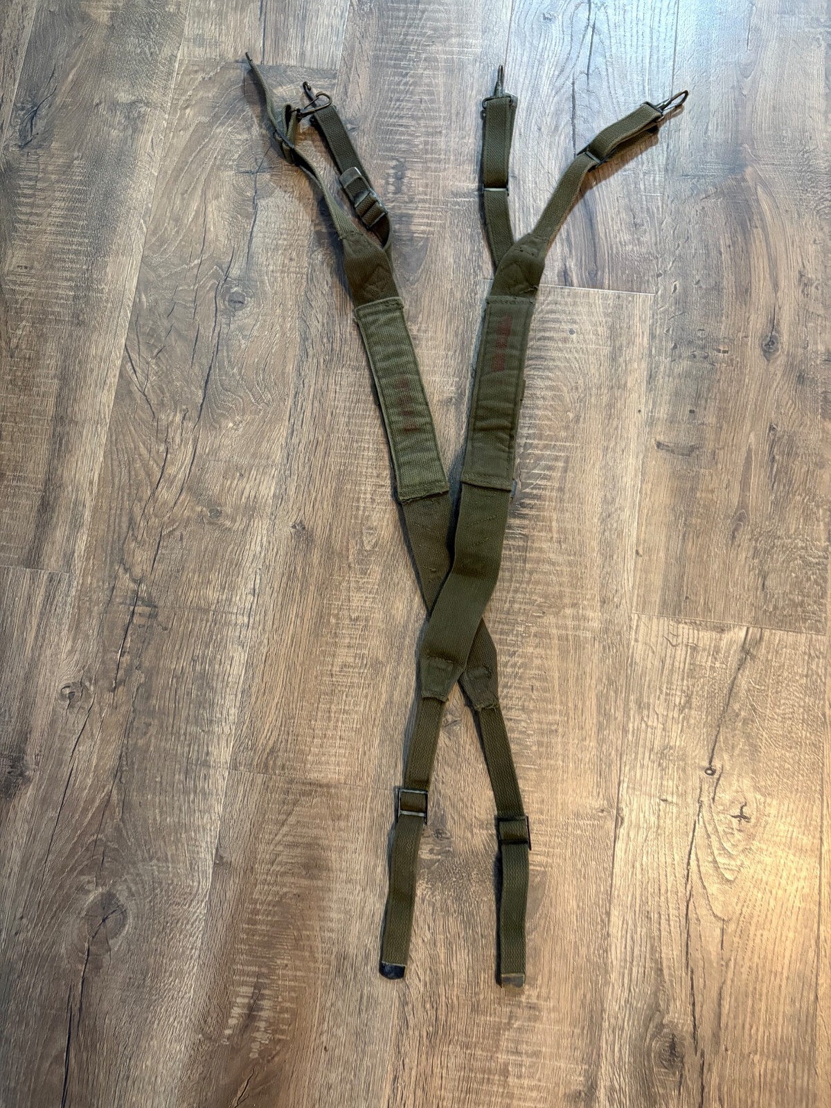 US Army M1945 Combat Field Pack Suspenders WWII
