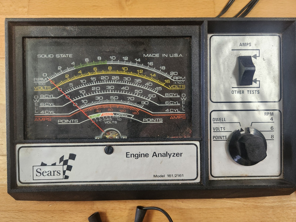 1970's Sears Engine Analyzer Model 161.2161
