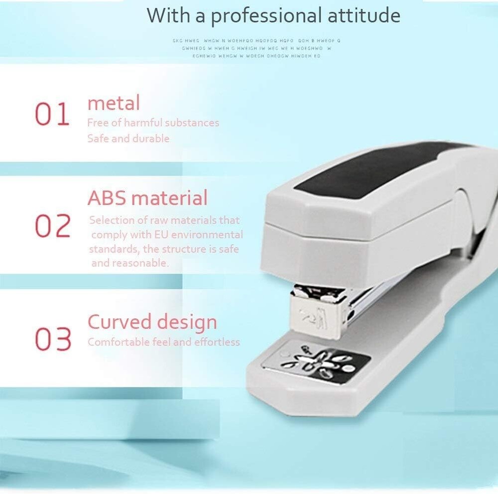 360 Degree Rotary Stapler 2-25Sheets Capacity Bookbinding Machine Binding Supply