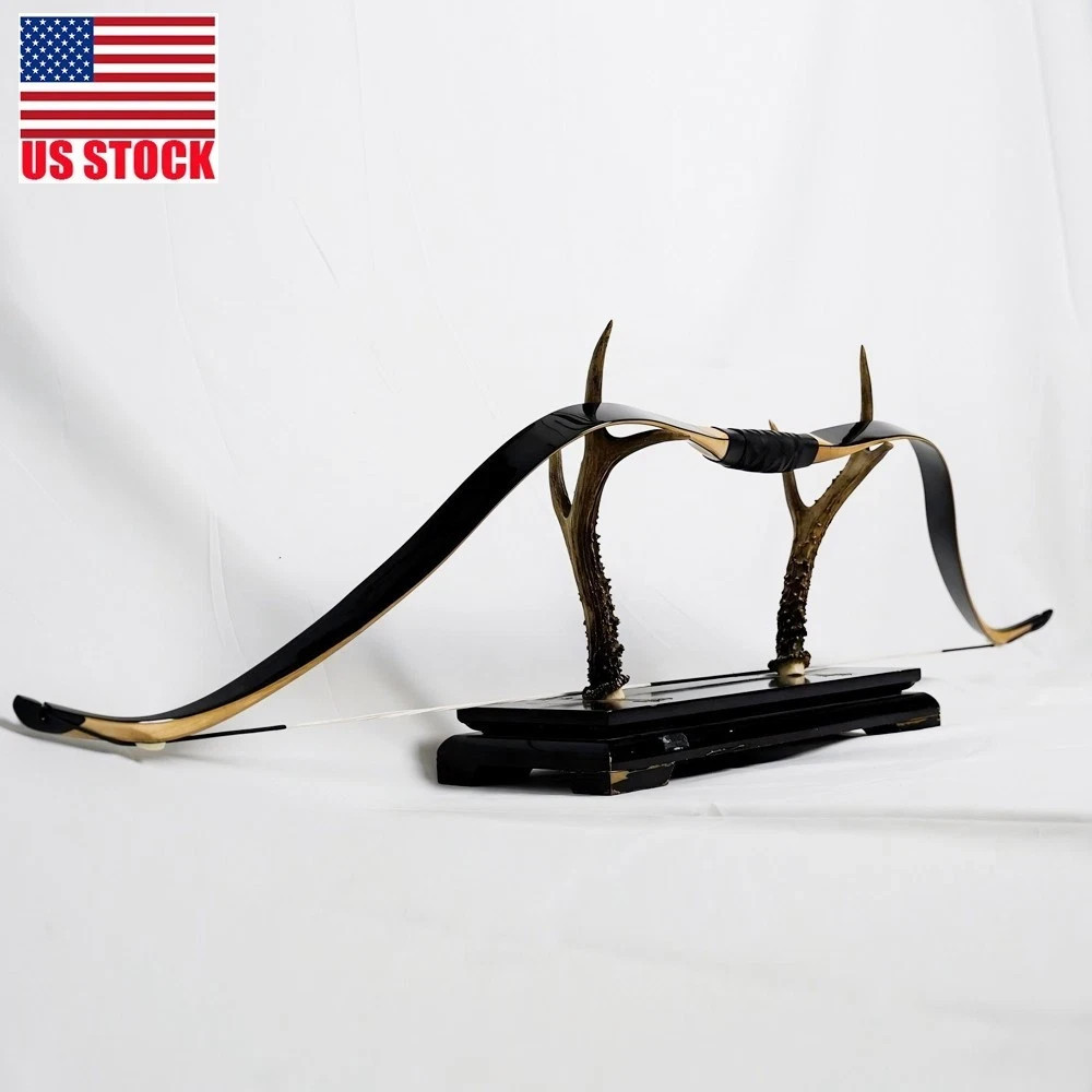 AF Archery Black Gloss Tatar Handmade Laminated Recurve Bow