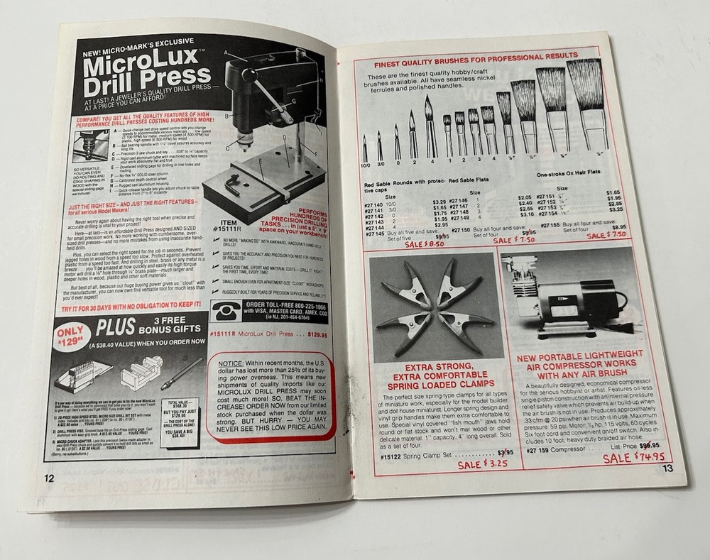 3 Micro•Mark Small Tool Specialist Catalogs 1986 / 1987