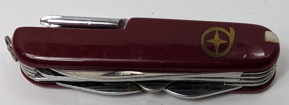 Burgundy Acrylic Handle Stainless Steel Multi-Purpose Tool – 13 Tools