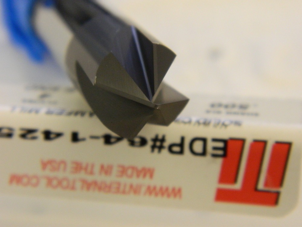Chamfer Mill: 4 Flutes, Solid Carbide 64-1425-C