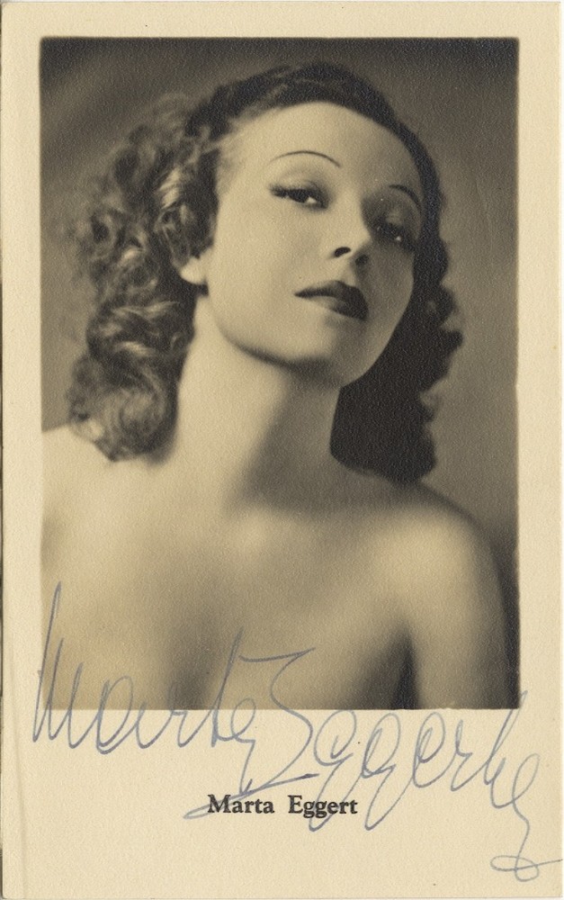Marta Eggerth, Hungarian Soprano, Signed Postcard Publicity Photo Autograph