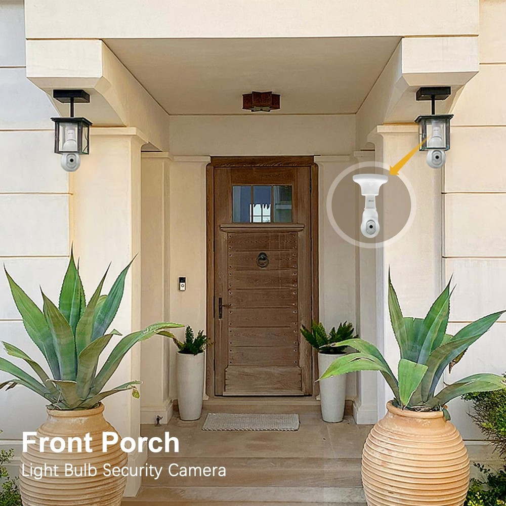 DiCUNO E26 3CM/1.2 Inch Socket Extender, Lamp Bulb 4-Pack, White