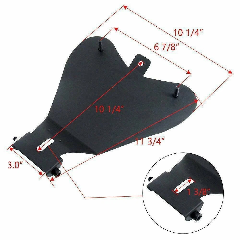 For Harley Chopper Bobber Custom Motorcycle Solo Seat Spring Base Plate Bracket