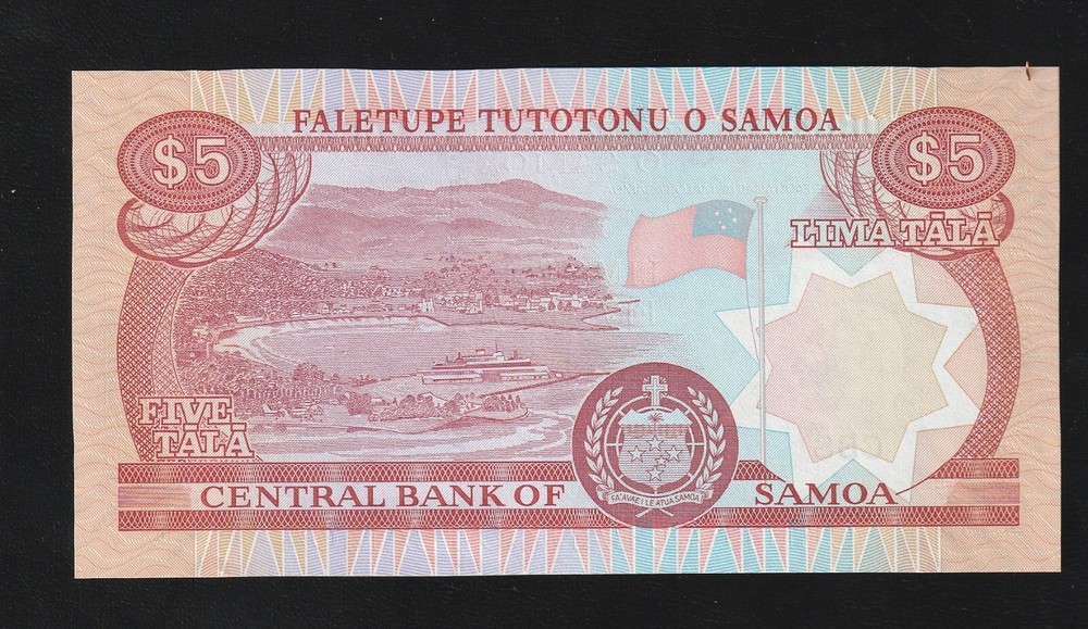 Western Samoa, 5 Tala, ND (2002), P-33b, Uncirculated Banknote