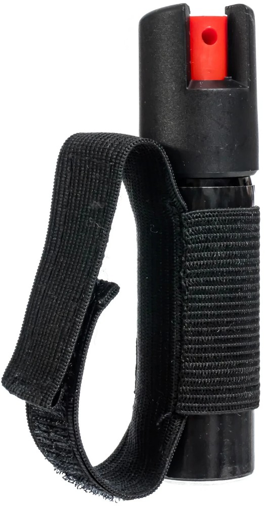 Burn Pepper Spray 0.84 fl oz Self Defense Jogger Runner Security Strap Black