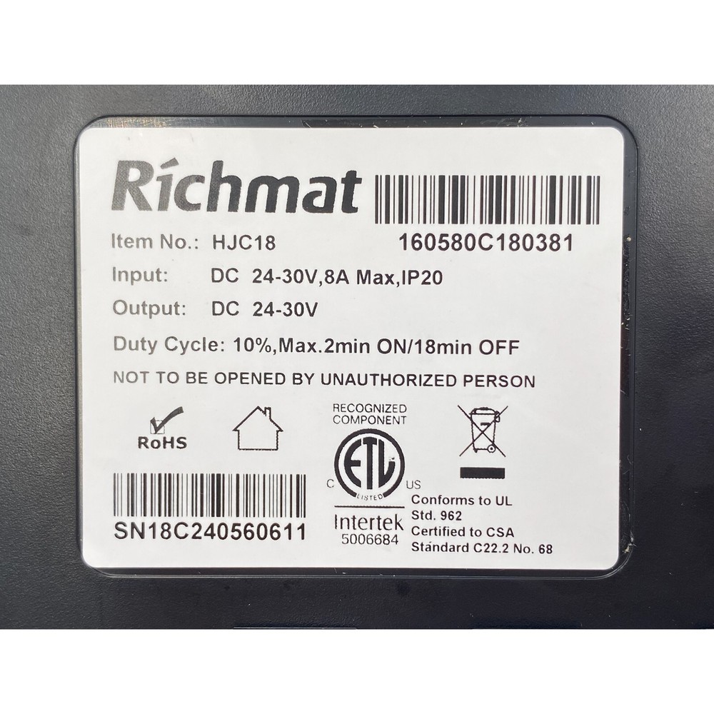 Adjustable Bed Richmat Wireless HJH55 Remote and HJC18 Control Box Kit