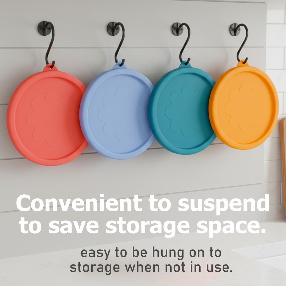 VIOTIIN 2 Cup Silicone Replacement Lids Storage Cover for 2 - 4 Pack