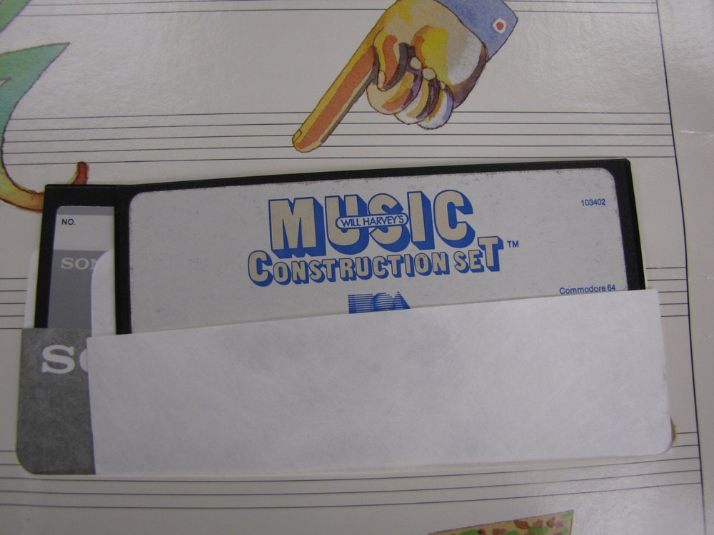 Music Construction Set 1983 Will Harvey's 5.25" Disk Commodore 64 Software -MU30