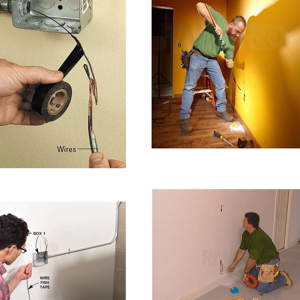 100 FT Fish Tape for Electric or Wire Puller Men Gift